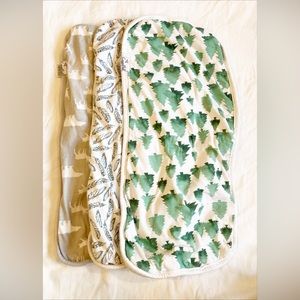 Copper pearl burp cloth set